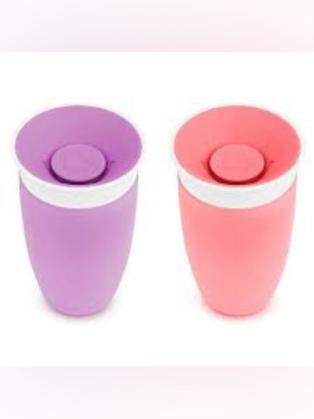 Munchkin Miracle 360 Sippy Cup Pink/Purple 10oz 12+ month Set of 2